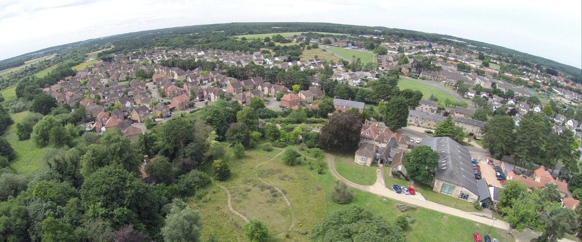 Aerial photo of Thetford, Simon Gillings