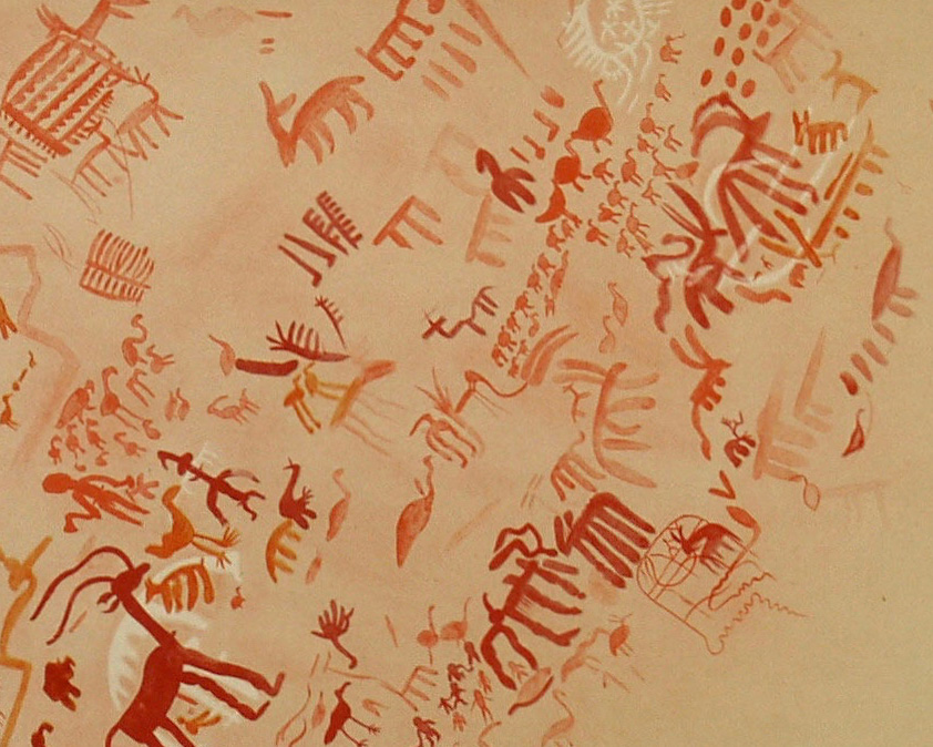 Tajo Figuras. Reproduced from Breuil & Burkitt (1929 Rock Paintings of Southern Andalusia. Oxford University Press)