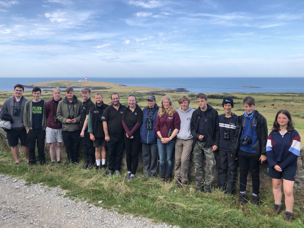 Attendees and staff of the 2019 Bardsey Young Birders’ Week - Steve Stansfield