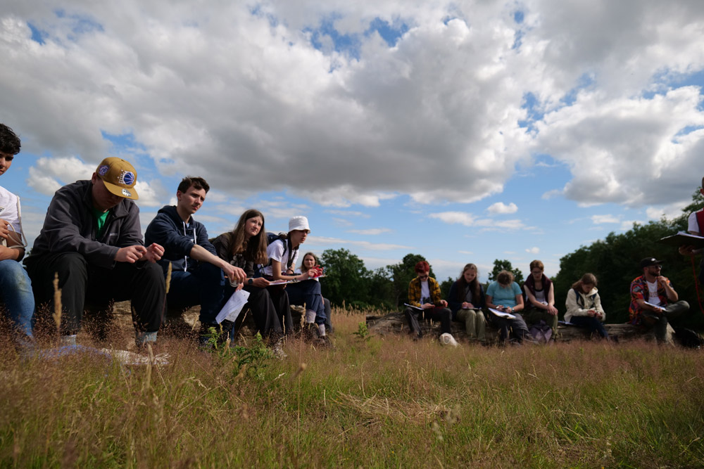 The mindfulness session at Bird Camp England 2023 by Alicia Hayden