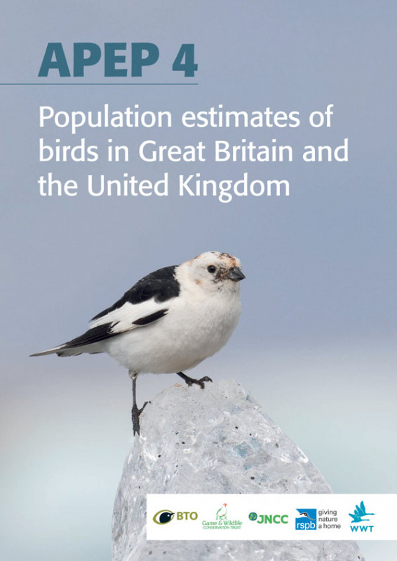 APEP 4 - population estimates of birds in Great Britain and UK cover