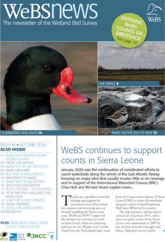 WeBS News issue 36 cover