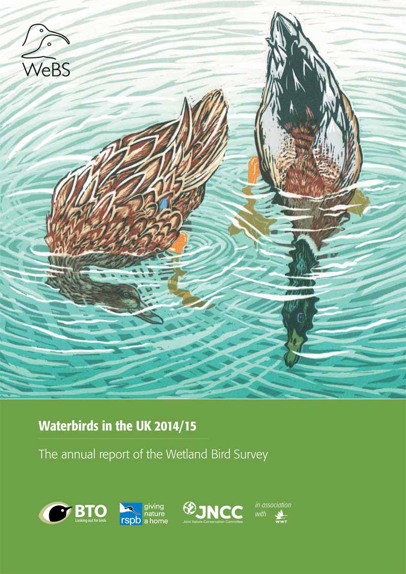 Waterbirds in the UK report -2014-15 cover