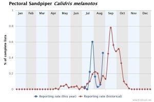 Pectoral Sandpiper Reporting Rate