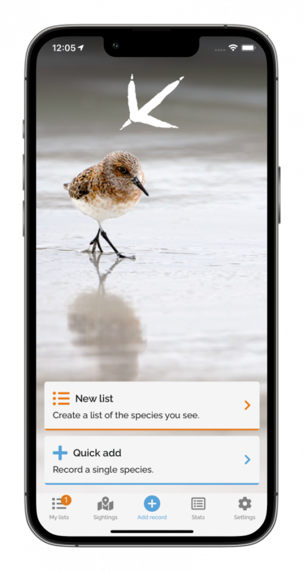 BirdTrack app for iPhone