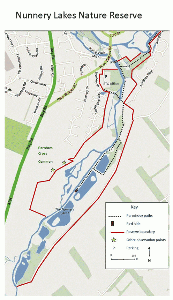 BTO Reserve map - boundaries and paths