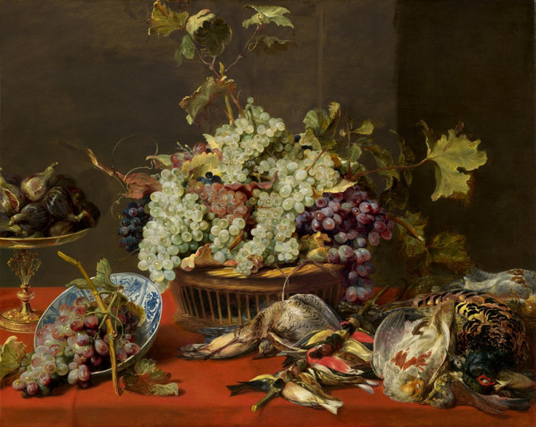 Still Life with Grapes and Game. Frans Snyders c1630. Courtesy of Washington National Gallery of Art. 