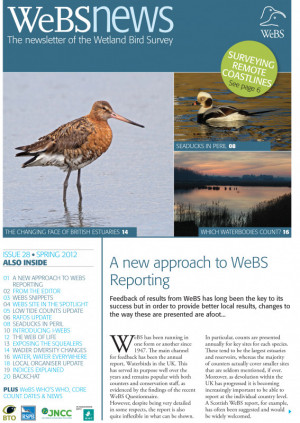 WeBS news - spring 2012 cover