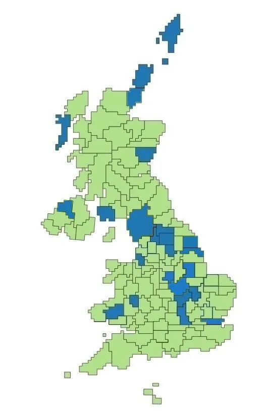 BTO Regional Reps Vacancies Map