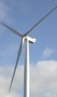 Wind turbine. Photograph by Dawn Balmer