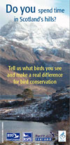 Upland bird surveying leaflet cover
