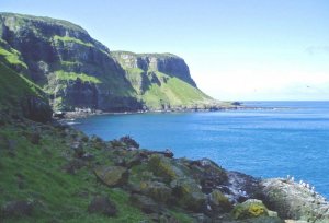 The northern cliffs on the island of Canna